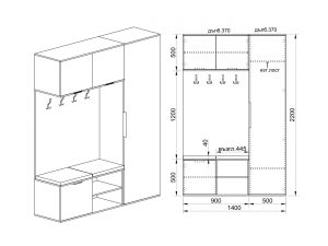 Портманто Сити 4058 Mebelisto.bg