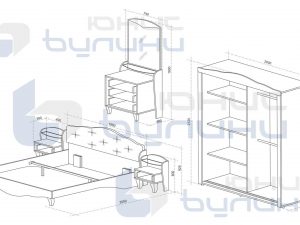 Спален комплект ИМПЕРИАЛ 160×200 Mebelisto.bg
