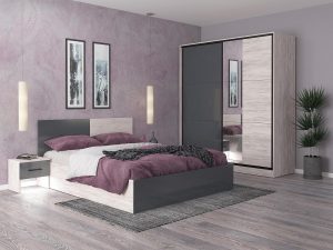 Спален комплект РОЯЛ 160×200 в 2 цвята Mebelisto.bg