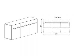 Скрин за дневна Бос Mebelisto.bg