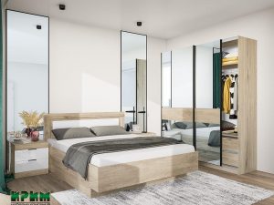 Спален комплект СИТИ 7076 + СИТИ 1035 Mebelisto.bg
