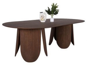 Трапезна маса ДЕНТИ МДФ фурнир цвят орех 240×120  в 2 цвята Mebelisto.bg