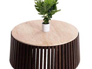 Холна маса КРЕСТ Ф90 акациево дърво масив Mebelisto.bg