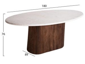 Трапезна маса ПЪРГЪР 180×90 мангово дърво масив Mebelisto.bg
