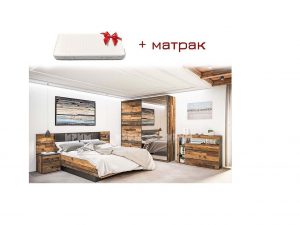 Спален комплект Сити 7051 + матрак 160х200 Mebelisto.bg Спален комплект Сити 7051 + матрак 160х200 Mebelisto.bg