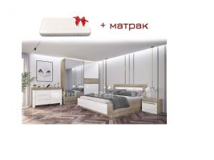 Спален комплект Сити 7052 + матрак Mebelisto.bg Спален комплект Сити 7052 + матрак Mebelisto.bg