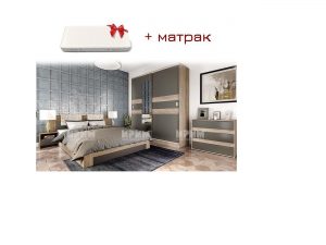 Спален комплект Сити 7024+ матрак 160х200 Mebelisto.bg Спален комплект Сити 7024+ матрак 160х200 Mebelisto.bg