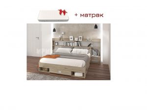 Спален комплект Сити 7048 + матрак 160Х200 Mebelisto.bg Спален комплект Сити 7048 + матрак 160Х200 Mebelisto.bg