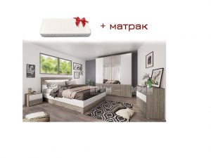Спален комплект Сити 7009 с матрак 160х200 Mebelisto.bg Спален комплект Сити 7009 с матрак 160х200 Mebelisto.bg