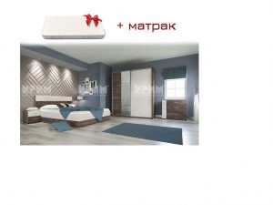 Спален комплект Сити 7011 + матрак 160 х200 Mebelisto.bg Спален комплект Сити 7011 + матрак 160 х200 Mebelisto.bg