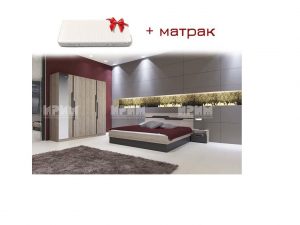Спален комплект Сити 7012 + матрак 160х200 Mebelisto.bg Спален комплект Сити 7012 + матрак 160х200 Mebelisto.bg