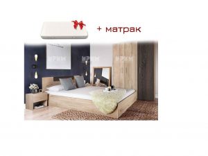 Спален комплект Сити 7057 + матрак 160х200 Mebelisto.bg