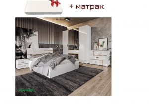 Спален комплект СИТИ 7075  с матрак 160х200 Mebelisto.bg