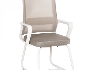 Посетителски стол КАСТЕР в бяло-светлосиво Mebelisto.bg Посетителски стол КАСТЕР в бяло-светлосиво Mebelisto.bg